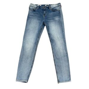 Vigoss Marley skinny jeans women’s 32 light wash stretch denim mid rise